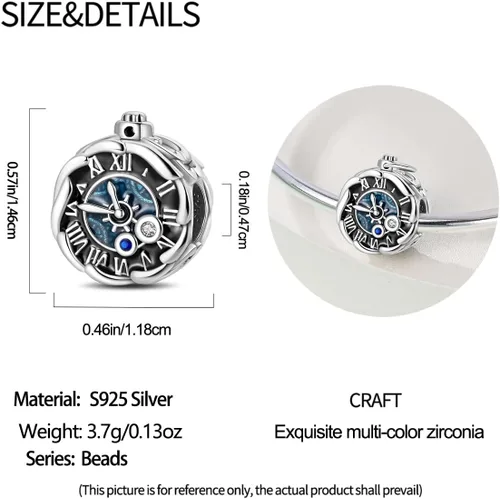 Miniatura 118 de LIGHTDOG Abalorios de plata de ley 925 para pulseras Pandora, collares para mujer, cuentas colgantes, cuentas de joyería, regalos para mujeres