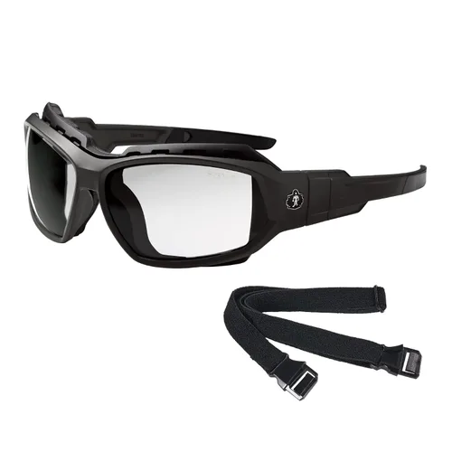 Miniatura 10 de Ergodyne Skullerz Loki Spoggles Gafas de Seguridad Convertibles Antiarañazos - Incluye Junta y Correa para Convertir a Gafas Protectoras, Antivaho