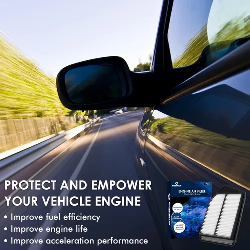 Miniatura 6 de KURIMUP Filtro de aire de repuesto para motor CA11476, la filtración eficiente ofrece un 99% de purificación de aire, apto para Honda Accord L4 2.4L