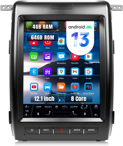 Miniatura 8 de Leadfan Radio de coche de 8 núcleos 4+64G para Ford F150 2009-2012 estéreo con Carplay inalámbrico Android Auto, 10.1 '' Android 13 pantalla táctil