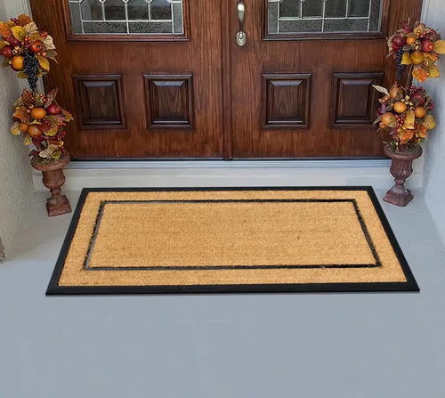 Miniatura 126 de A1HC Tapete para Puerta de Fibra de Coco Natural y Caucho, 30"x48" – Grueso, Duradero, Resistente, Anti-Desprendimiento, Resistente a