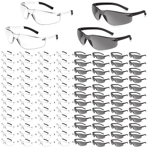 Miniatura 13 de Salfboy Juego de 30 gafas de seguridad tintadas con resistencia a arañazos ANSI Z87.1, gafas de protección ocular resistentes a arañazos para 118-30