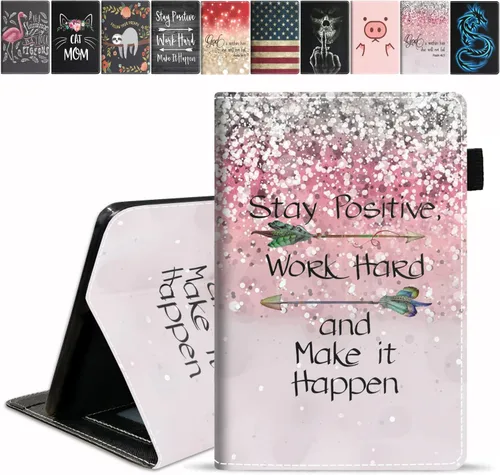 Miniatura 25 de Funda para tableta Amazon Fire HD 10/Fire HD 10 Plus (11ª generación, versión 2021), con cita inspiradora de «Be a Flamingo in a Flock», funda