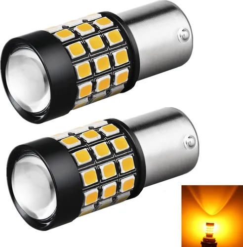 Alla Lighting Bombillas LED ámbar superbrillantes BA15S 1156 de alta potencia 2835 39-SMD 1156NA 7506 3497 BA15S bombillas LED para señal de giro