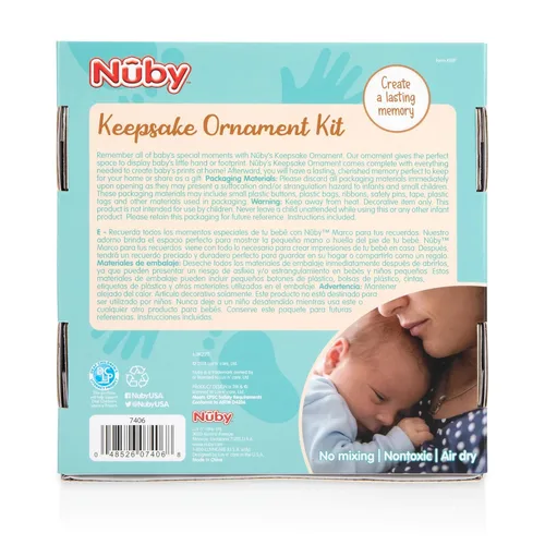 Miniatura 7 de Nuby Kit de fundición de arcilla con caballete más cintas azules y rosas para recién nacidos y niños