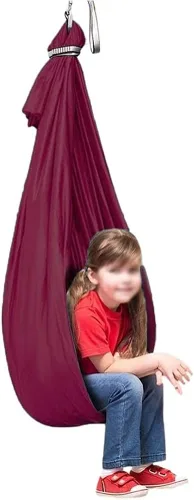 Miniatura 10 de Columpio sensorial para adultos autistas, hamaca para terapia, silla colgante, cama colgante, cápsula colgante para interiores, malla transpirable
