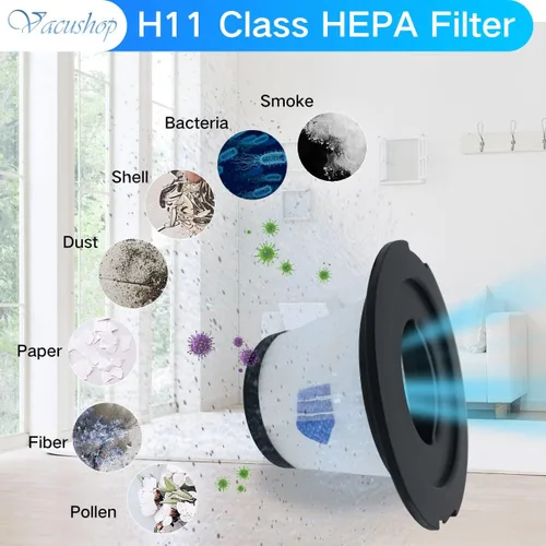 Miniatura 3 de Repuesto para aspiradora ORFELD V20 INSE N6 Aspiradora inalámbrica Filtros HEPA Accesorios Piezas X2 Filtro