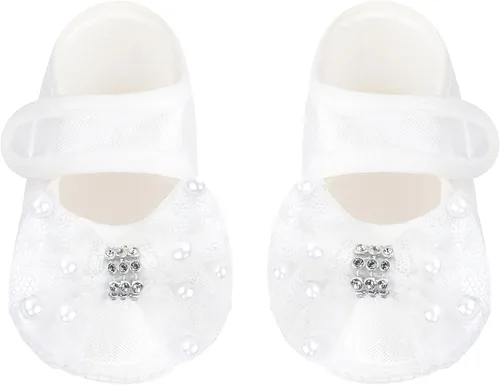 Miniatura 5 de Taffy - Vestido bordado de bautizo para bebé, 6 piezas, de 0 a 3 meses, color blanco, Blanco