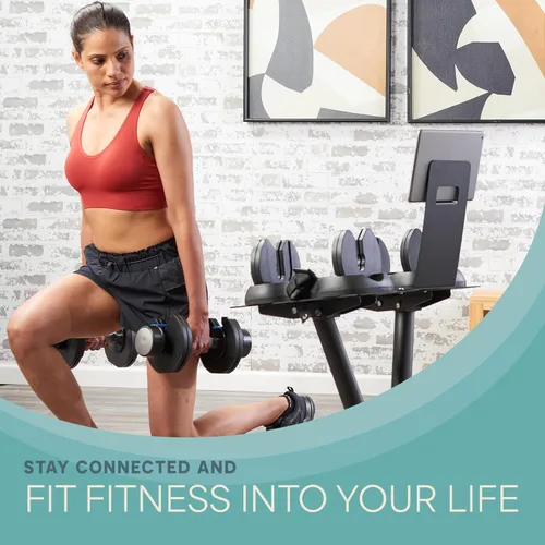 Miniatura 8 de Lifepro PowerFlow Pro Stand — Adjustable Dumbbell Stand & Rack with Locking Wheels Phone/Tablet Holder — Compatible with PowerFlow Plus, PowerUp