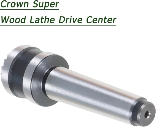 Miniatura 4 de 2MT con torno de 1 pulgada Centro de accionamiento de carpintería herramienta de torneado de carpintería, torno de madera Super Crown Drive Center