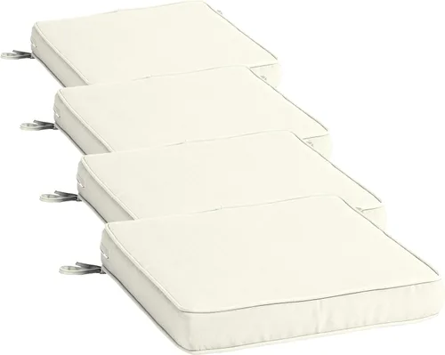 Miniatura 11 de Arden Selections ProFoam Performance Outdoor Seat Cushion 20 x 20, Onyx Black Cabana Stripe (Pack of 4)