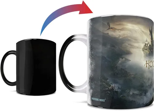 Miniatura 2 de Morphing Mugs Hogwarts Legacy Obra de arte oficial – Mundo mágico de Harry Potter – Una taza de cerámica que cambia de color de 11 oz – Imagen