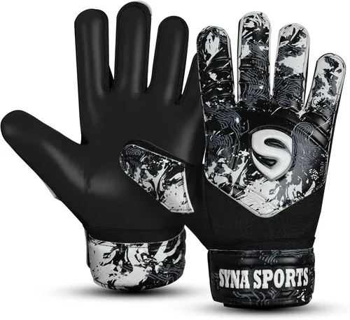 Guantes de portero de fútbol para niños y jóvenes, guantes de portero de fútbol de 0.157 pulgadas (0.157 in), antideslizantes, resistentes, palma de