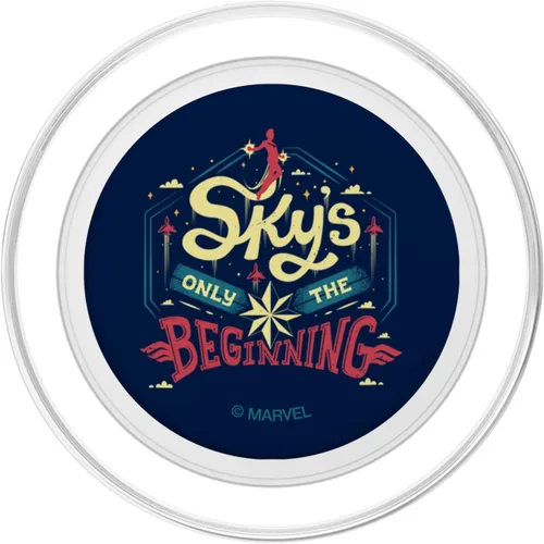 Miniatura 2 de Marvel Capitán Marvel Sky's Only The Beginning PopSockets MagSafe PopGrip para iPhone