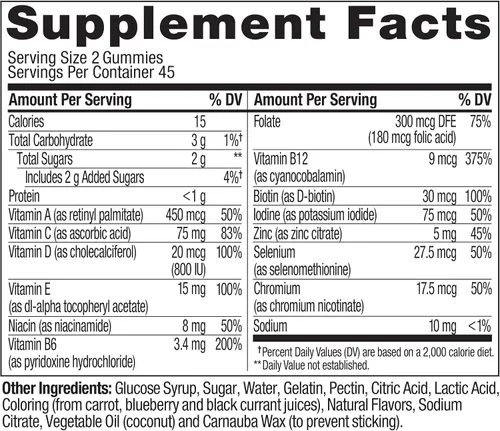 Miniatura 6 de Suplemento multivitamínico de gomitas Perfect Men de Olly, sabor a mora, 90