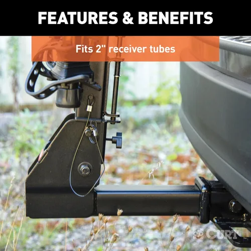 Miniatura 9 de CURT 18064 Premium - Soporte para enganche de remolque para bicicleta, se adapta al receptor de 2 pulgadas, 4 bicicletas