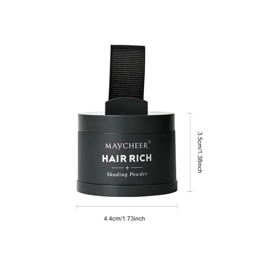 Miniatura 7 de Polvo de retoque de raíz, sombra de línea capilar negra para cabello delgado, cobertura de cabello gris, mujeres y hombres