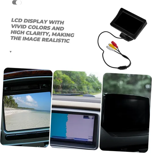 Miniatura 7 de 1 Unidades Monitor de coche Dash Cam cámara de respaldo Mini Monitor estéreo Dashcam cámara de marcha atrás Cámara de visualización de cámaras