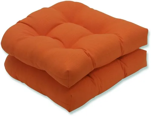 Miniatura 14 de Pillow Perfect 550435 - Cojines de asiento acolchados para exteriores/interiores Fresco (respaldo redondo), 19 x 19 pulgadas, amarillo, 2