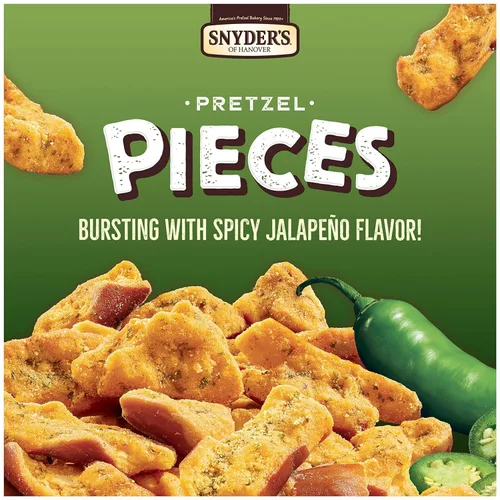 Miniatura 2 de Snyder's of Hanover, Piezas de pretzel, jalapeño, bolsa de 11.25 onzas (paquete de 3)