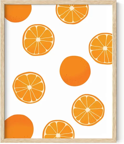 Miniatura 15 de HAUS AND HUES Fruit Art - Imagen de melocotón, decoración de pared de cocina, impresión de baño (marco beige, 24 x 36)