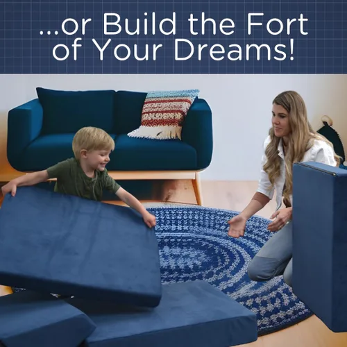 Miniatura 6 de Children's Factory The Whatsit CF349-070 - Sofá o 2 sillas para niños, azul marino, CF349-070, muebles de dormitorio para niños y adolescentes, sofá