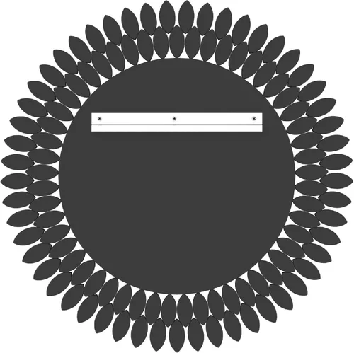 Miniatura 6 de Kelly Miller Espejo redondo con joyas para decoración de pared, espejo de pared decorativo moderno de 26 pulgadas con diamantes de lujo, espejo