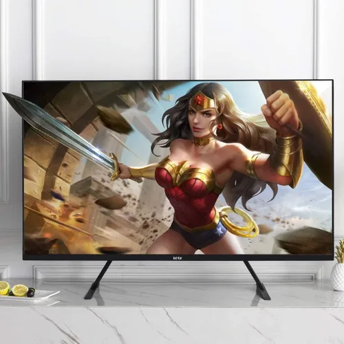 Miniatura 2 de Soporte universal para TV, patas de metal para TV de 20 a 65 pulgadas LCD/LED/OLED/Plasma pantalla plana y curva, ajuste de altura con VESA 75x75mm
