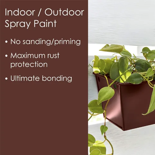 Miniatura 320 de Krylon Fusion - Pintura en aerosol adhesiva todo en uno para uso en interiores y exteriores, 12 onzas, aluminio