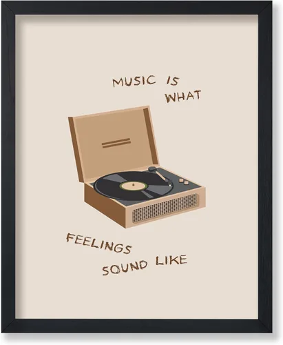 Miniatura 66 de Poster Master Music Is What Feelings Sounds Like - Póster de reproductor de música retro - Arte musical - Arte motivacional - Arte bohemio chic