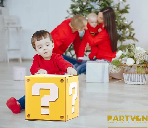 Miniatura 4 de 6 cajas de preguntas grandes para fiestas de cumpleaños, juegos de fiesta, cajas de accesorios