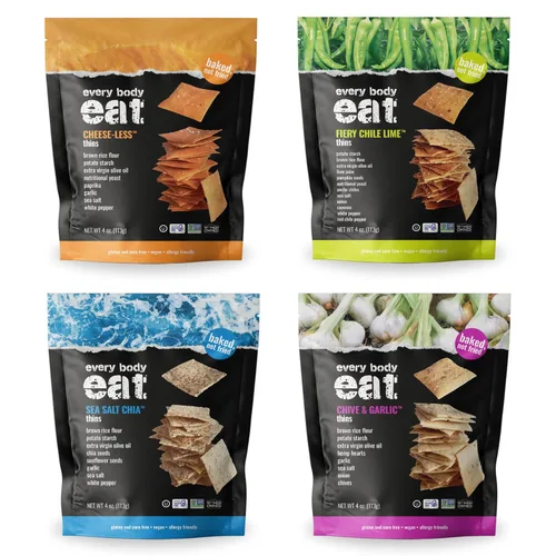 Miniatura 10 de Every Body Eat Galletas sin gluten, lima chilena ardiente – Snacks picantes, galletas veganas, sin lácteos, sin aceite de semillas (paquete de 2)