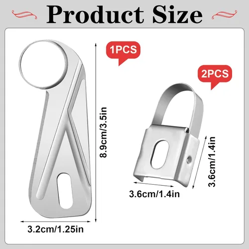 Miniatura 2 de Jutom Cuchilla de repuesto universal para pelador de manzanas y descorazonador, cuchillas de corte de acero inoxidable para cocina, hogar
