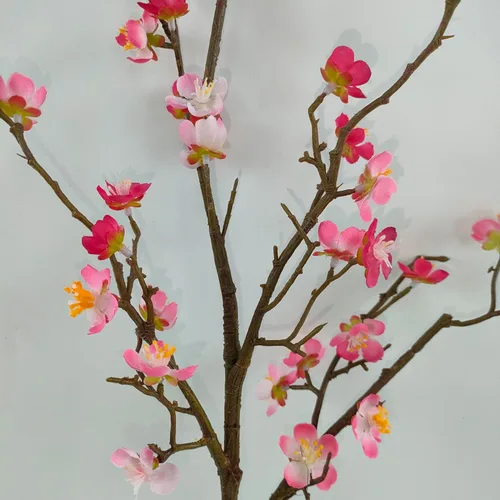 Miniatura 6 de Flores de Ciruelo Artificiales, 6 Piezas de Flores de Cerezo Rosa, Ramas Falsas para Vaso, Ramas de Cerezo Artificiales para Decoración de Hogar