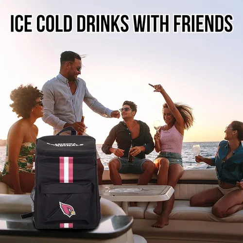 Miniatura 8 de Mochila hielera – Hielera portátil de lados suaves – Bolsa aislada con capacidad para 36 latas – Equipo de fútbol americano – Muestra tu espíritu