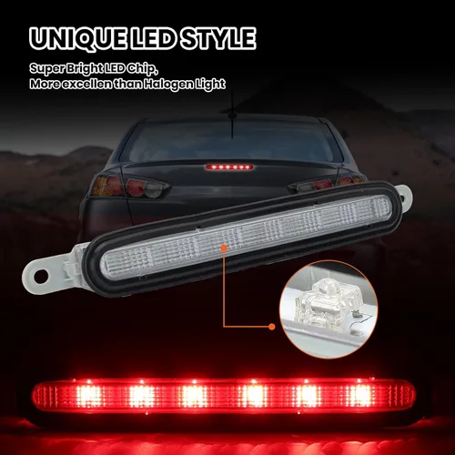 Miniatura 6 de 3ª luz de freno de montaje alto para Mitsubishi Lancer/Lancer Evo/Lancer EX 2008 2009 2010 2011 2012 2013 2014 2015 2016