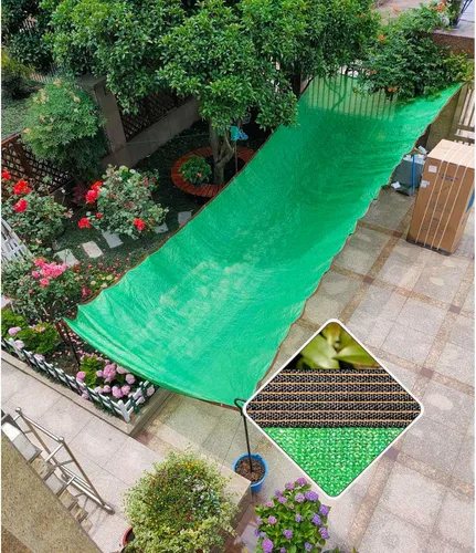 Miniatura 34 de Red de sombra para exteriores, 2x4/3x5/4x4/4x6/16.4x19.7 ft, cubierta de invernadero, tela de sombra resistente a los rayos UV, vela