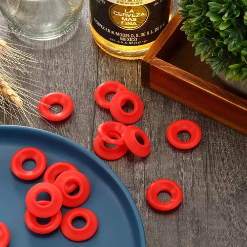 Miniatura 7 de 70 juntas de goma de silicona para botellas abatibles, arandelas superiores oscilantes, sellos a prueba de fugas, compatibles con botellas Grolsch