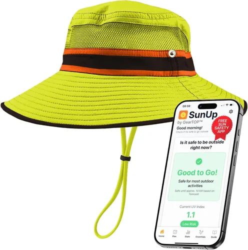 Miniatura 18 de GearTOP Safari Hat for Men Sun Hats for Women UV Protection UPF 50+ Fishing, Gardening, Hiking Hat (22-23 1/2")
