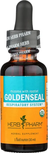 Miniatura 3 de Herb Pharm Extracto líquido de sello dorado orgánico certificado para apoyo del sistema respiratorio, glicerita sin alcohol, 1 onza