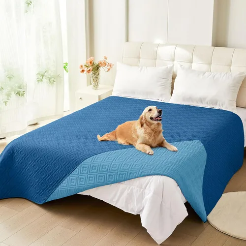 Miniatura 118 de hyha Manta impermeable para perro, manta suave para cama de perro, manta para mascotas, funda de sofá impermeable lavable para perros, fundas Gris