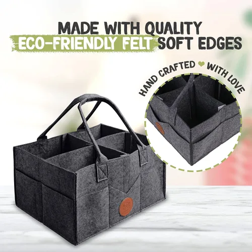 Miniatura 5 de KeaBabies Organizador de pañales para bebés y cambiador de pañales portátil, organizador grande para bebés, tapete cambiador de bebé plegable
