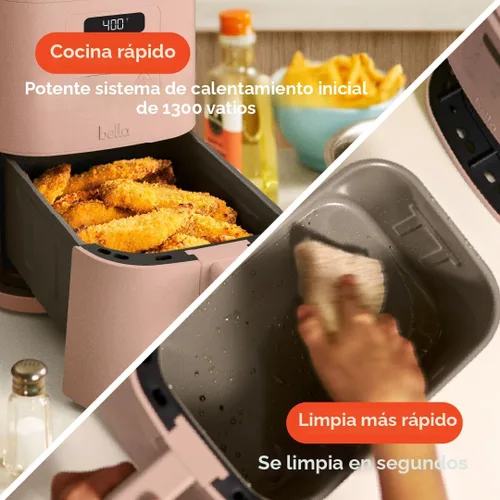 Miniatura 4 de bella Freidora de Aire Delgada de 4 Cuartos, Utensilios de Cocina que Se Adaptan a Cualquier Lugar™, Revestimiento Antiadherente de Cerámica