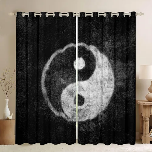 Miniatura 15 de Cortinas de ajedrez internacionales para niños, adultos, niños, juegos, cortinas de ventana para dormitorio, sala de estar, tratamiento de ventana