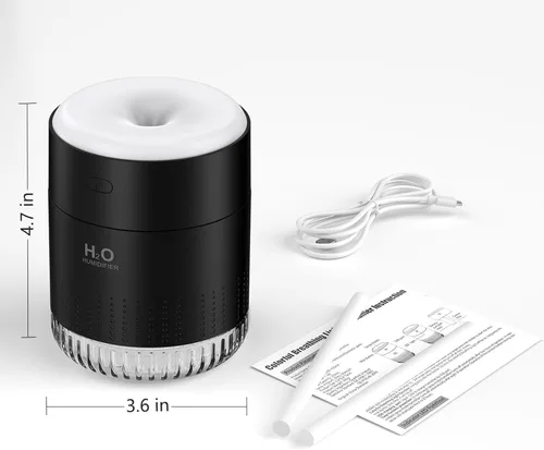 Miniatura 18 de Mini humidificador portátil, apagado automático, 2 modos de niebla, silencioso, pequeños humidificadores para dormitorio, viajes, oficina, Rosa