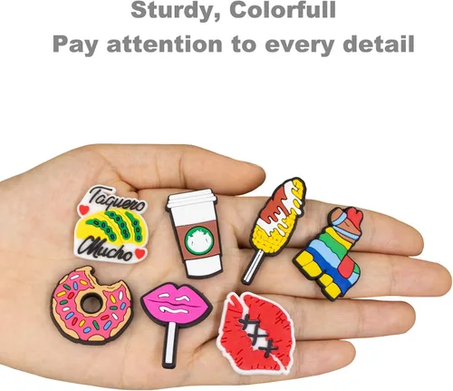 Miniatura 5 de Dijes brillantes para zapatos para mujeres, adolescentes y niñas, accesorios de decoración de zapatos lindos para zuecos, paquete de dijes geniales