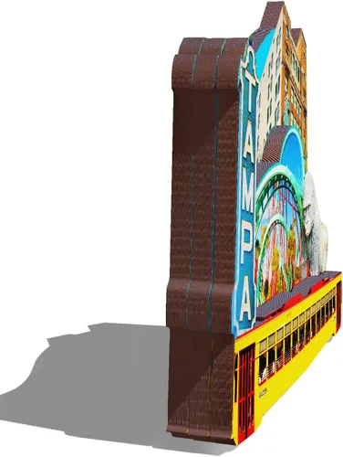Miniatura 2 de Imán de madera de Tampa de Estados Unidos, imanes 3D para nevera, recuerdos coleccionables de viaje, decoraciones hechas a mano, 2