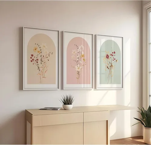 Miniatura 9 de Arte de pared botánico vintage, lienzo floral antiguo, arte de pared, impresiones de flores neutrales, póster vintage de granja, pintura para sala