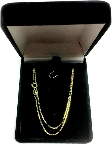Miniatura 4 de Jewelry Affairs 14k Yellow Gold Cable Link Chain Necklace, 1.1mm