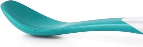 Miniatura 20 de OXO Tot Cuchara de alimentación infantil, paquete múltiple Verde azulado/azul marino/rosa